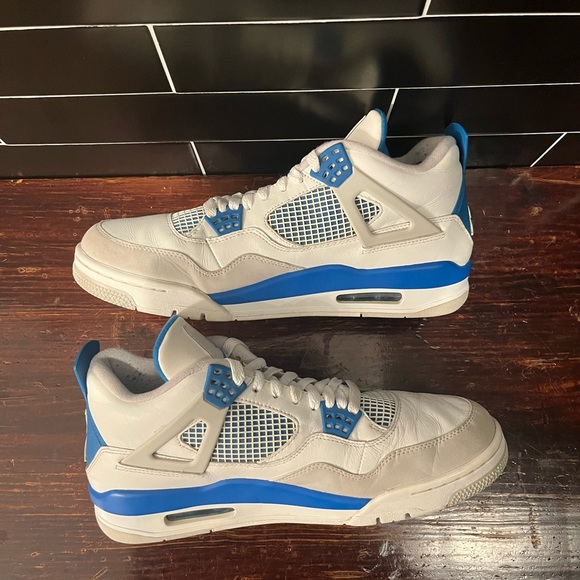 Air Jordan 4 Military Blue Size 11 No Box 2012 Release - Picture 7 of 9